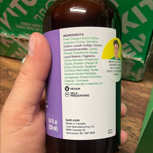 LUSH Chocolate Orange Shower Gel from April 2025 kitchen box - Picture 3 of 6